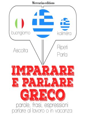 cover image of Imparare & parlare Greco